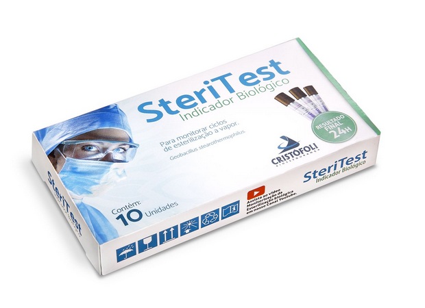 Indicador Biológico - Steritest 24 Horas - 10 Unid